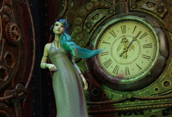 Картинка 3д+графика фантазия+ fantasy фон взгляд девушка