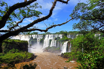 Картинка природа водопады простор