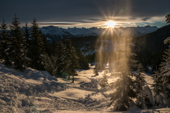 Картинка природа зима простор