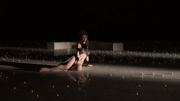 Картинка 3д+графика люди+ people фон девушка взгляд