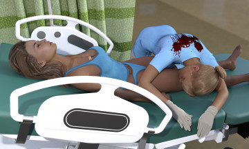 Картинка she+wolf 3д+графика фантазия+ fantasy девушка фон взгляд