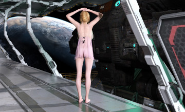 Картинка 3д+графика фантазия+ fantasy фон взгляд девушка