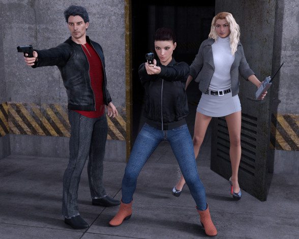 Обои картинки фото she wolf, 3д графика, фантазия , fantasy, персонажи