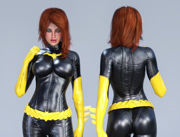 Обои картинки фото 3д графика, люди , people, девушки, взгляд, фон