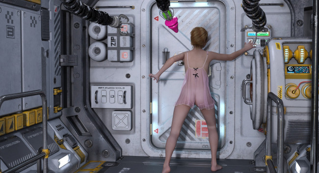 Обои картинки фото 3д графика, фантазия , fantasy, взгляд, фон, девушка