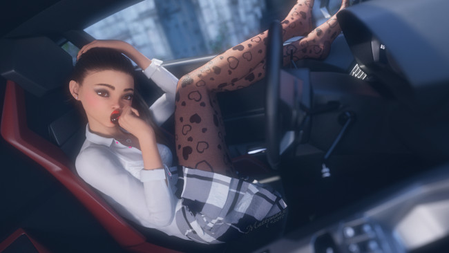 Обои картинки фото 3д графика, люди , people, фон, взгляд, девушка