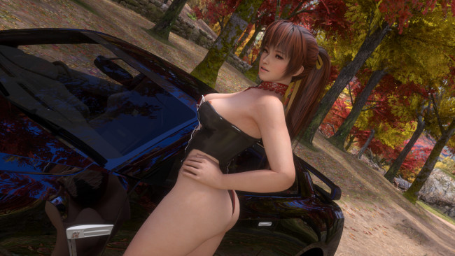 Обои картинки фото 3д графика, люди-авто, мото , people- car ,  moto, девушка, фон, взгляд