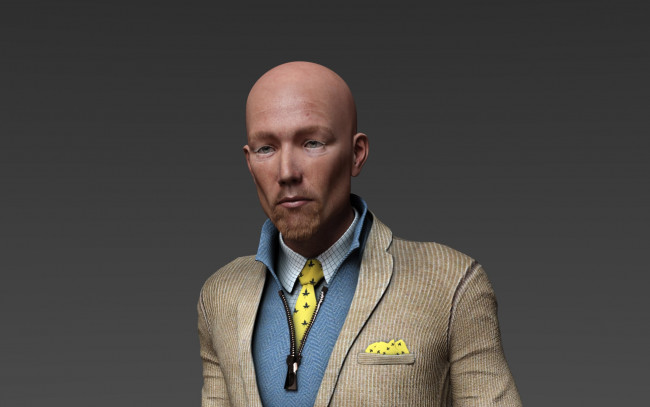 Обои картинки фото 3д графика, люди , people, мужчина, фон, взгляд