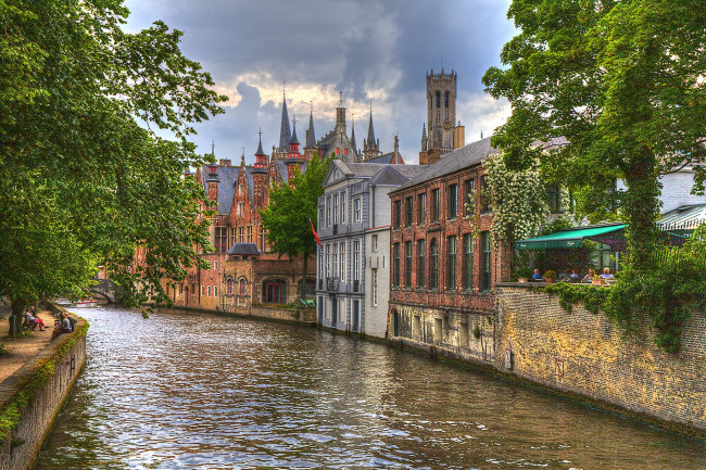 Обои картинки фото brugge, города, брюгге , бельгия, простор