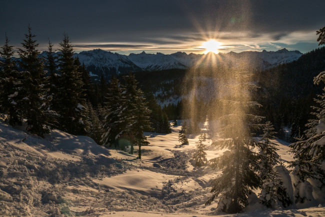 Обои картинки фото природа, зима, простор