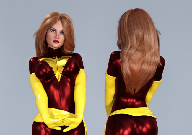 Обои картинки фото 3д графика, люди , people, фон, взгляд, девушки