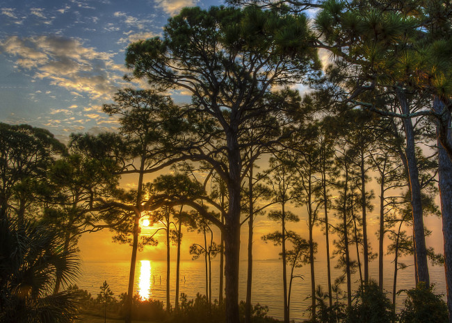 Обои картинки фото природа, восходы, закаты, простор