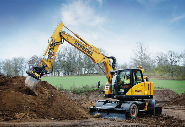 Обои картинки фото техника, экскаваторы, hydrema