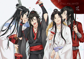 Картинка аниме unknown +другое+ персонажи алкоголь зонт