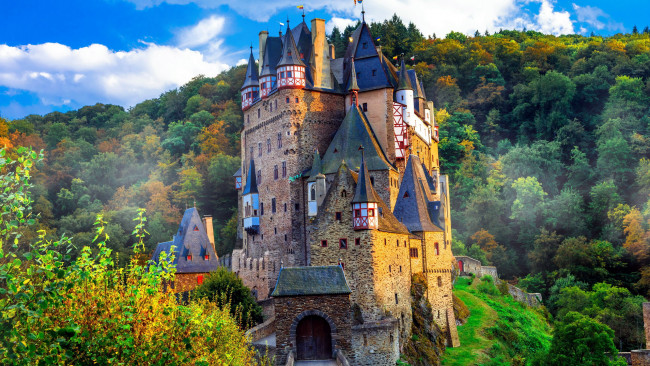 Обои картинки фото eltz castle, города, замки германии, eltz, castle