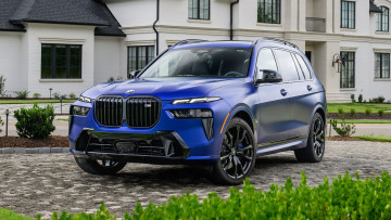 Картинка bmw+x7+m60i+xdrive+2023 автомобили bmw x7 m60i xdrive кроссовер синий бмв новая модель