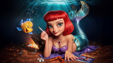 Картинка 3д+графика мультфильмы +кино +видео+игры the little mermaid русалочка