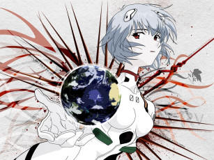 Картинка аниме evangelion