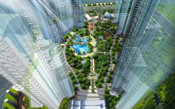 Картинка 3д графика architecture архитектура