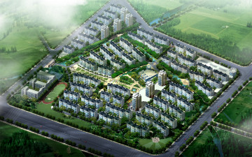 Картинка 3д графика architecture архитектура