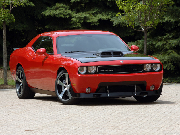 Обои картинки фото dodge, challenger, srt10, concept, 2008, автомобили