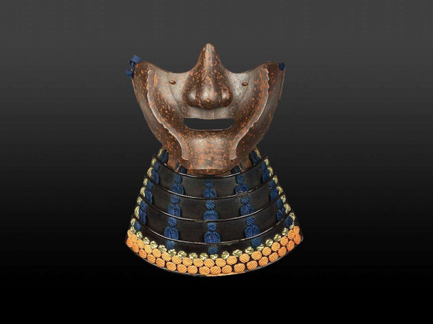 Обои картинки фото маска, воина, мэ, но, сита, хо, оружие, доспехи