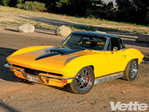 Картинка 1963 chevrolet corvette автомобили