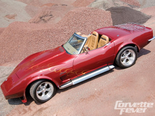 Картинка 1973 chevy corvette stingray автомобили