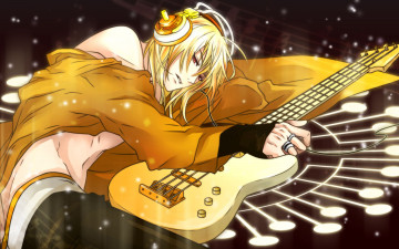 Картинка аниме headphones instrumental