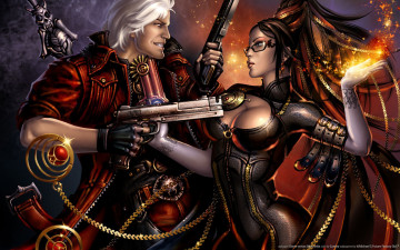 Картинка dante versus bayonetta видео игры vs