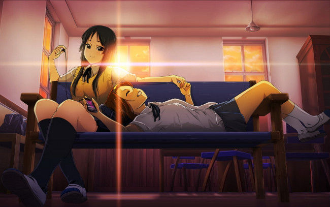 Обои картинки фото аниме, on