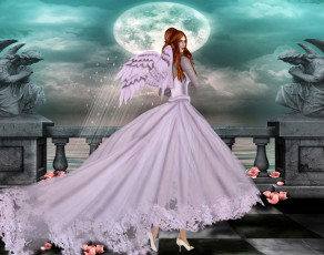 Картинка 3д графика angel ангел