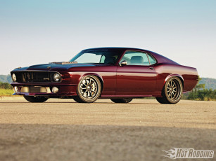 Картинка 1970 ford mustang sportsroof автомобили roof