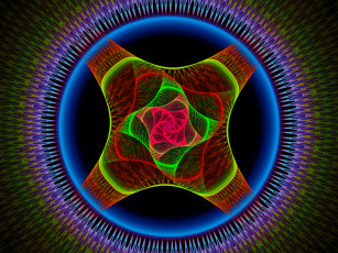 Картинка 3д графика fractal фракталы абстракция темный фон узор