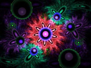 Картинка 3д графика fractal фракталы абстракция узор