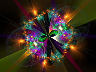 Картинка 3д графика fractal фракталы абстракция узор