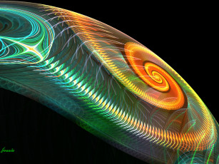 Картинка 3д графика fractal фракталы абстракция узор