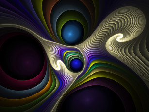 Картинка 3д графика fractal фракталы рисунок абстракция