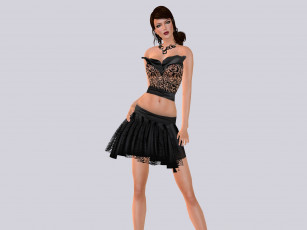 Картинка 3д графика people люди девушка