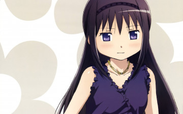 Картинка аниме mahou shoujo madoka magika девушка