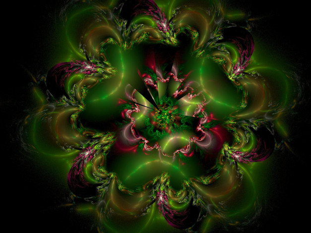 Обои картинки фото 3д, графика, fractal, фракталы, абстракция, тёмный