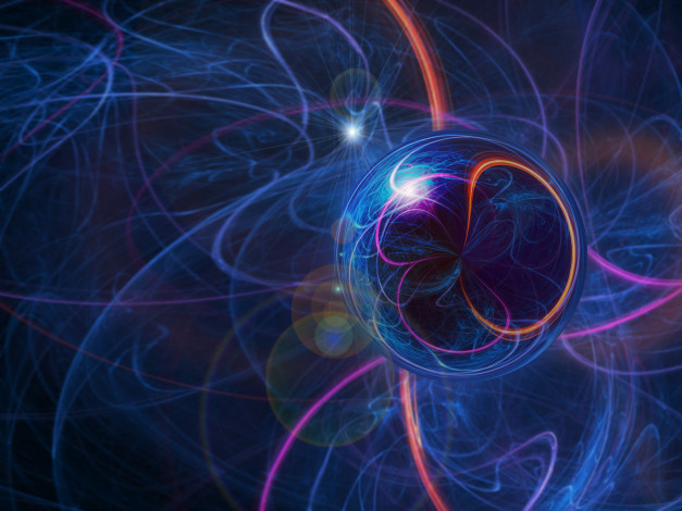 Обои картинки фото 3д, графика, fractal, фракталы, синий, абстракция