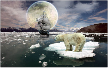 Картинка фэнтези пейзажи парусник море