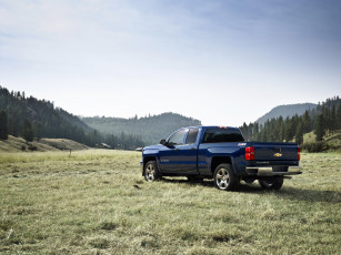 Картинка 2014 chevrolet silverado lt z71 автомобили поле горы
