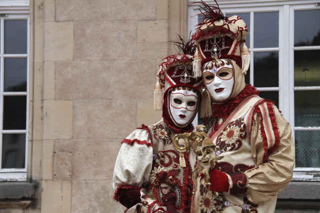 Обои картинки фото разное, маски, карнавальные, костюмы, венеция, карнавал