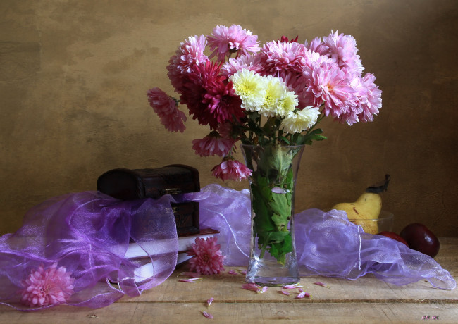 Обои картинки фото цветы, хризантемы, букет