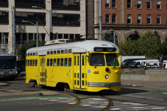 Картинка техника трамваи трамвай город рельсы