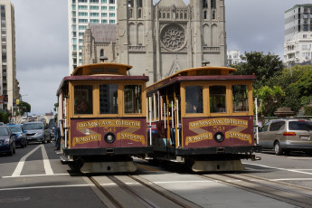 обоя техника, трамваи, трамвай, город, рельсы