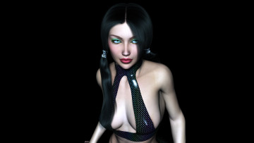 Картинка 3д+графика люди+ people девушка фон взгляд