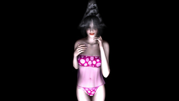 Картинка erika 3д+графика люди+ people девушка взгляд фон